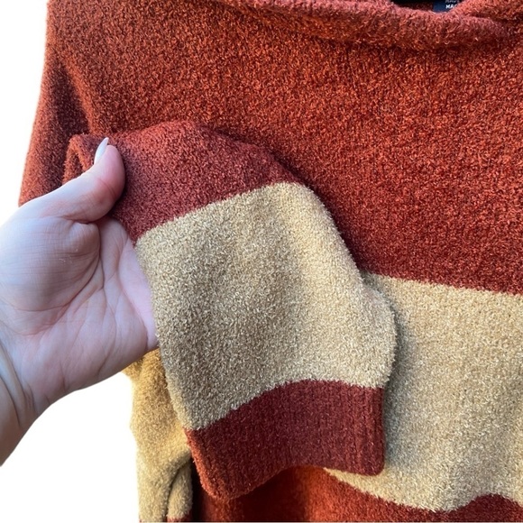 Plus Size Lands' End Slounge Hooded Pullover Stripe Sweater I Size: 2X (20W-22W) - Picture 9 of 10